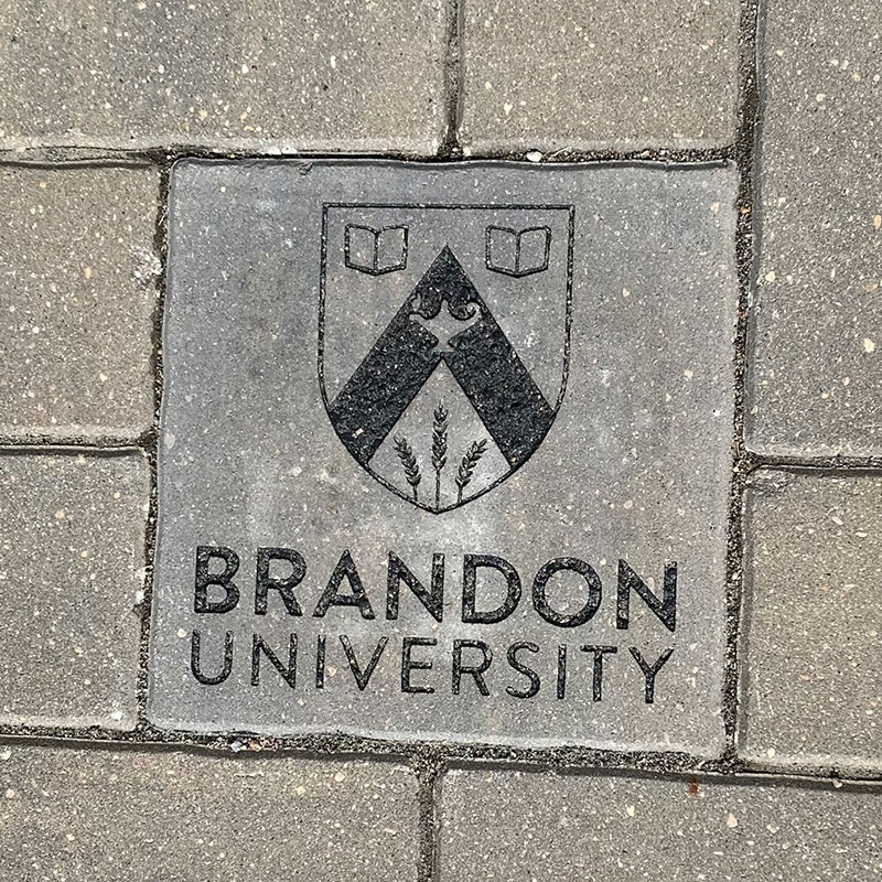 Name in Stone at the Dome (showing Brandon University's stone) - Business Option